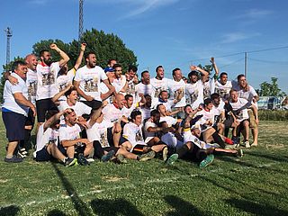 Alcune immagini della festa della scquadra di calcio di Mombaroccio dopo la vittoria sul Montecchio.